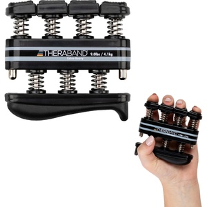 TheraBand Finger Exerciser — Hand & Finger Strengthener for Grip, Dexterity, Arthritis & Rehab — Spring-Loaded, Isolates Each Finger(Extra-Heavy)