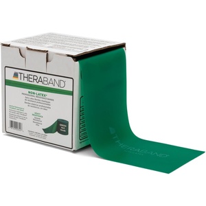 THERABAND Resistance Band,Green,Heavy,25-Yard Roll,Latex-Free,Elastic Band Exercise,Physical Therapy,Yoga,Pilates,Stretching,Home Workouts,Cut-to-Length,Color-Coded for Easy Resistance,(Pack of 12)